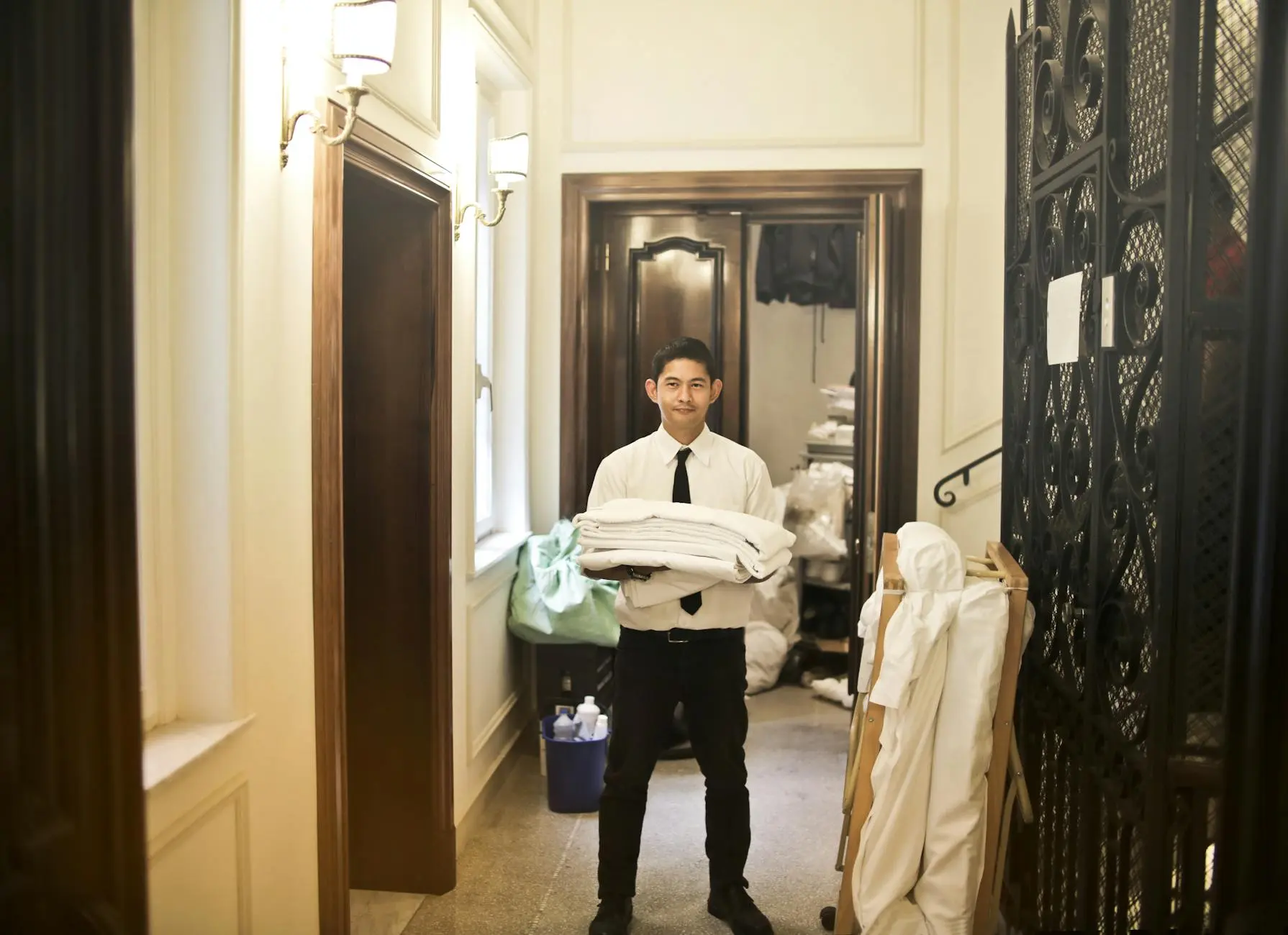 Operational stock image for Laundry Linen Inventory Software: How Hotels and Commercial Laundries Avoid Overstock and Sh